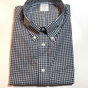 Navy gingham Brooks Brother button down